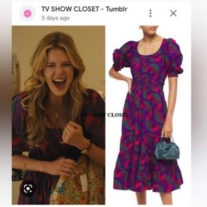 Ulla Johnson Juniper Dress - Violet Size 4 as seen on Daphne/White Lotus